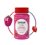 Centrum Kids Gummies Malina & Jahoda Συμπλήρωμα Διατροφής Για Παιδιά 3+ Με Φράουλα & Βατόμουρο 60 Ζελεδάκια