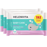 Helenvita Baby Care Wipes Μωρομάντηλα Sensitive με 99% Νερό 3x64τμχ