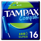 Tampax Ταμπόν Compak Super με Απλικατέρ για Αυξημένη Ροή 16τμχ