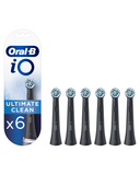 Oral-B iO Ultimate Clean Black Ανταλλακτικές Κεφαλές 6 Τεμάχια