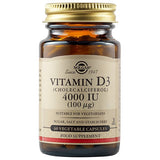 Solgar Vitamin D3 (Cholecalciferol) 4000IU 60 φυτικές κάψουλες