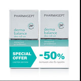 Pharmasept Balance Mild Deo Roll-On 24h Protection Απαλό Αποσμητικό Special Offer -50% Στο 2ο Προϊόν (2x50ml)