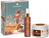 Messinian Spa Promo Chase The Sun Bronze Shimmering Dry Oil 100ml & Sugar Body Scrub Chocolate & Caramel Fudge 250ml